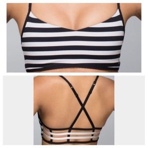 Lululemon hot spell bra in straight up stripe
